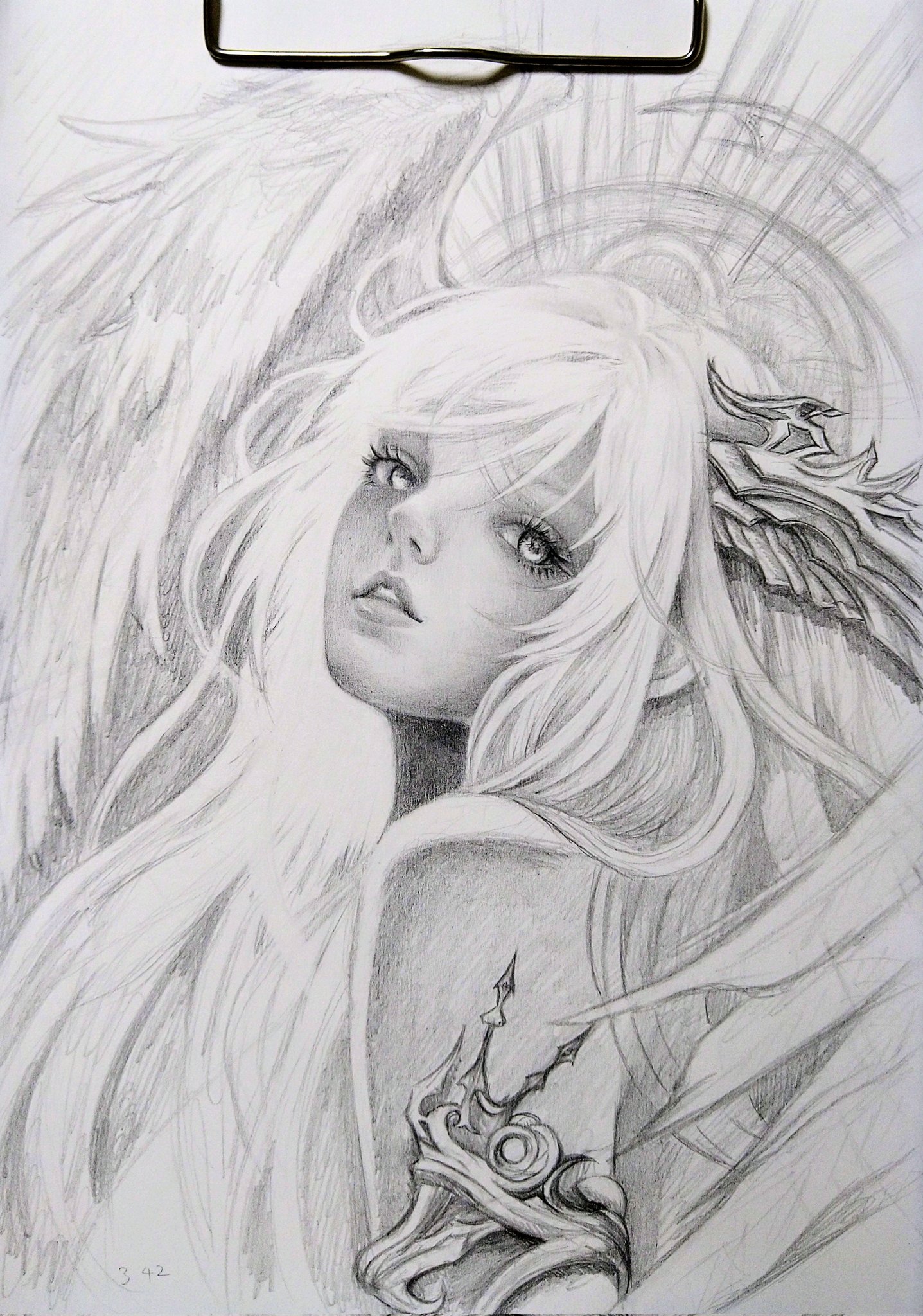 リクエスト　珀の鉛筆画 りゅうちゃん~幻想絵師~ on X: 