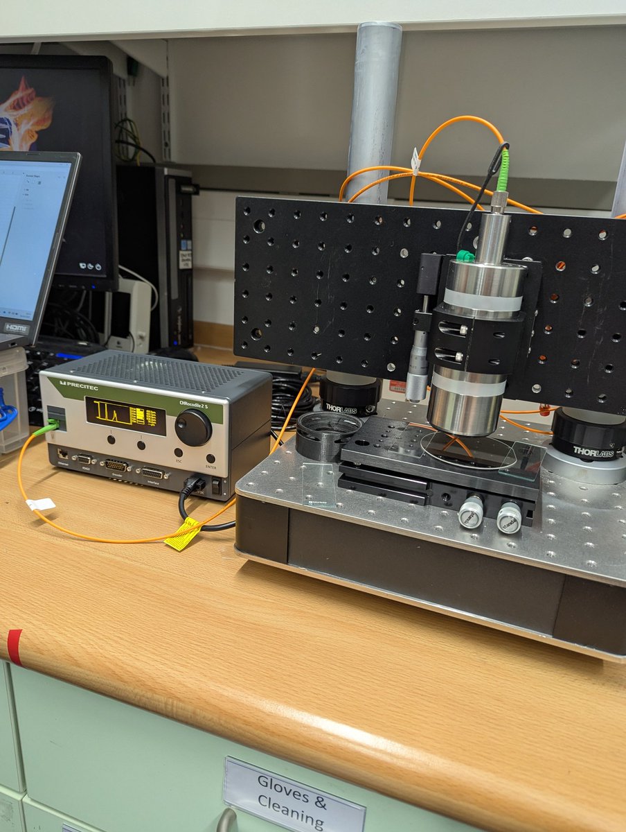 lewisdwright's tweet photo. Confocal probe, measuring optical path length https://t.co/6iutxotvAq