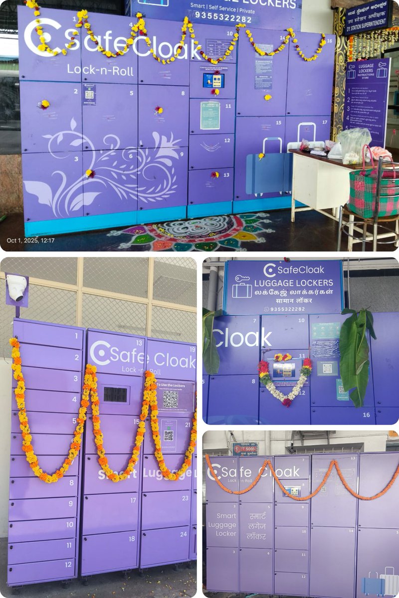 safecloak's tweet photo. ✨ A glimpse of our #Dasara & #AyudhaPuja celebrations at #SafeCloak! Grateful to our amazing team whose spirit & dedication make it possible for us to continue to build SafeCloak. 🌸 #TeamSafeCloak #FestiveVibes
#smartlockers #digitallockers #luggagestorage #luggagelockers https://t.co/j0CuHLWDS3