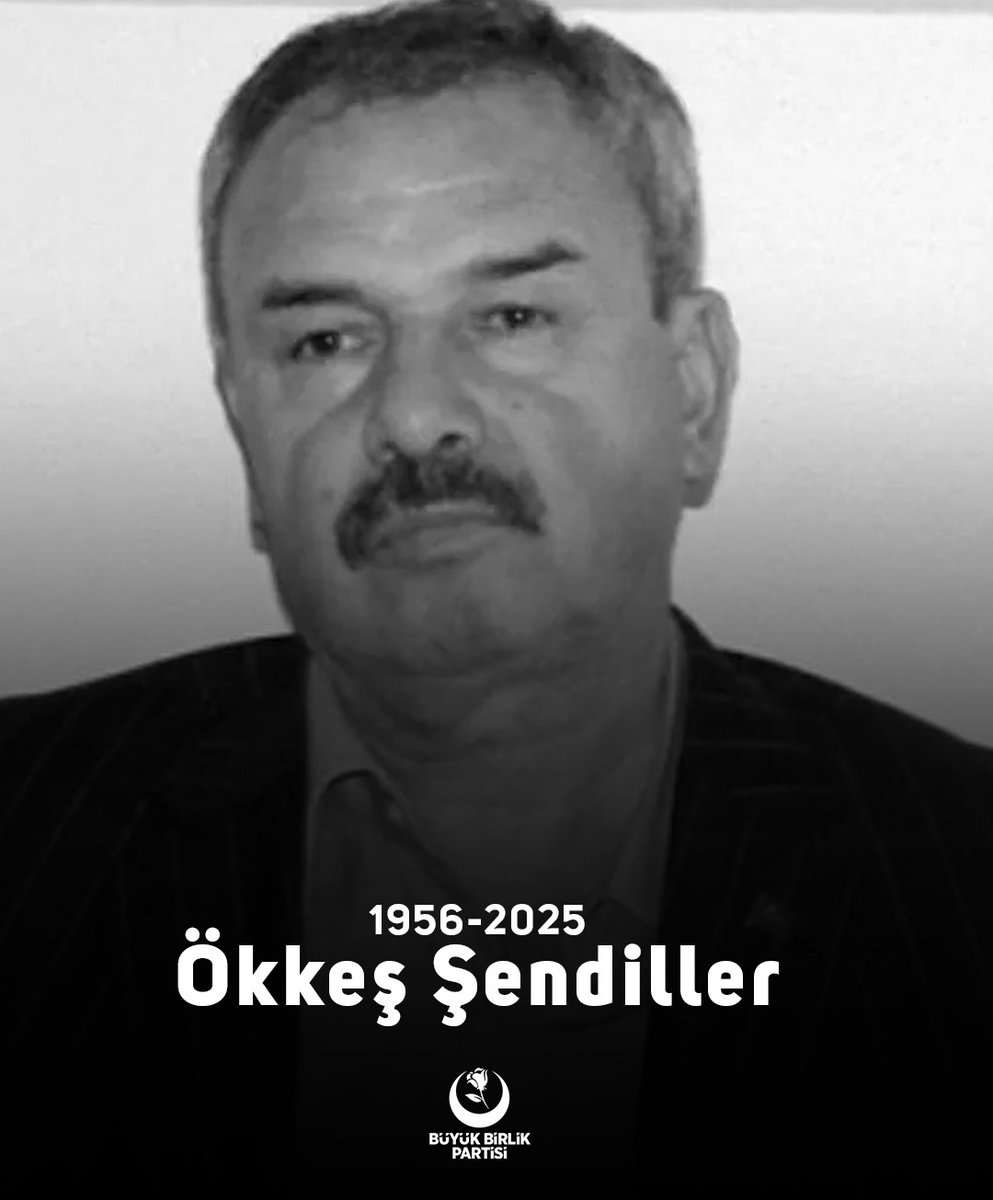 BÜYÜK BİRLİK PARTİSİ (@bbpgenelmerkez) on Twitter photo Partimizin kurucularından, 19. Dönem Kahramanmaraş Milletvekilimiz Ökkeş Şendiller'in vefatını büyük bir üzüntüyle öğrenmiş bulunmaktayız.
Merhuma Cenab-ı Allah’tan rahmet, ailesine, yakınlarına, sevenlerine ve camiamıza başsağlığı-sabır diliyoruz. Partimizin kurucularından, 19. Dönem Kahramanmaraş Milletvekilimiz Ökkeş Şendiller'in vefatını büyük bir üzüntüyle öğrenmiş bulunmaktayız.
Merhuma Cenab-ı Allah’tan rahmet, ailesine, yakınlarına, sevenlerine ve camiamıza başsağlığı-sabır diliyoruz.
