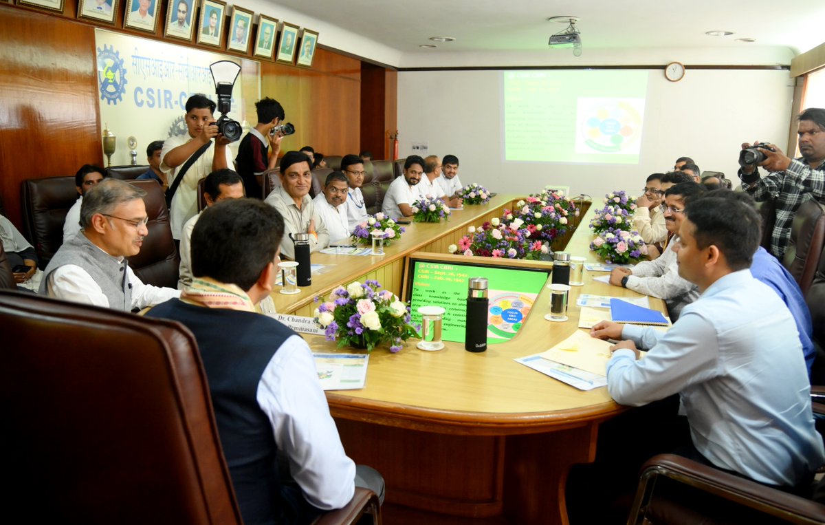 PemmasaniOnX's tweet photo. CBRI - A shining example of science serving society & strengthening rural development.

Attended an insightful presentation at @CSIR_CBRI Roorkee, highlighting its pioneering role in resilient housing, disaster mitigation & sustainable construction.

Deeply appreciate the efforts of our scientists who are building Bharat’s future in line with the vision of Hon’ble PM Shri @narendramodi Ji & Hon’ble Rural Development Minister Shri @ChouhanShivraj Ji.