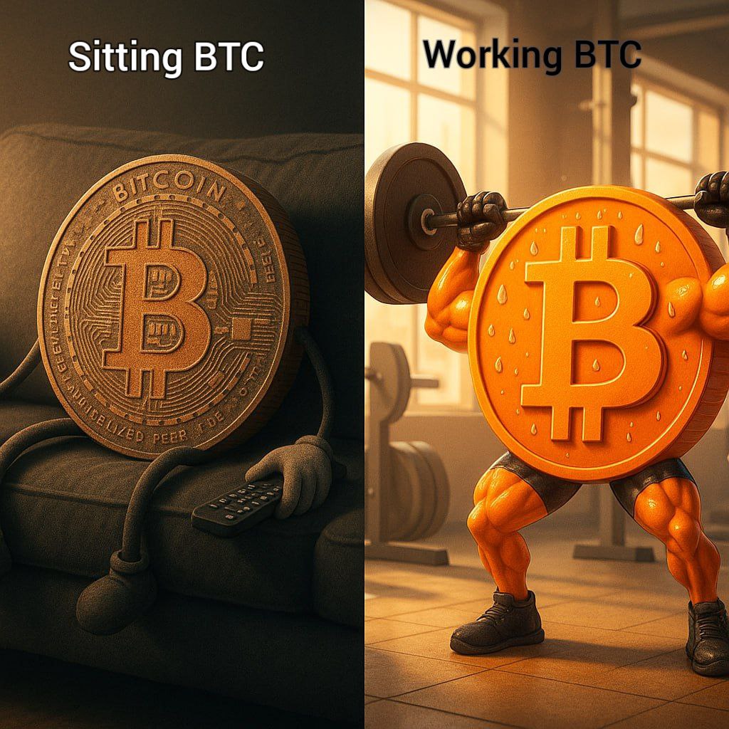 🚀Your Bitcoin is Just Sitting There. Time to Make It Work for You 😇
 
Let's be real, you bought bitcoin because you believe in it. You're hodling through the ups and downs, watching the charts, maybe even telling your friends 
"I told you so" when it pumps.
But here's the