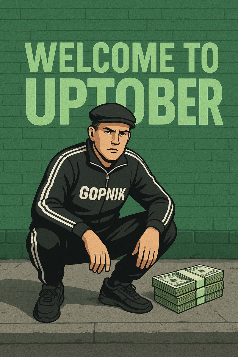 Yo squat fam 👟🧢
Been MIA for a while, handling IRL moves — but don’t get it twisted… still squatting low, still repping the $Gopnik way.

Q4 just kicked in, Uptober vibes in full swing ✅
This month?  We Squat.  We stack. We build. We win. 💸 $GOPNIK 

Stay strapped in your