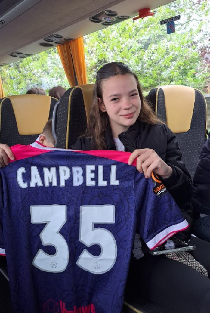 SOUTH SHIELDS RAFFLE 

This Saturday we are raising funds for Adlington Flamingos under 14's who are in need of new winter training gear

Larissa ( photo) travels around the county watching <a href="/chorleyfc/">Chorley FC</a> and plays for them⚽

If you would like to donate - chorleyawaydays@gmail.com