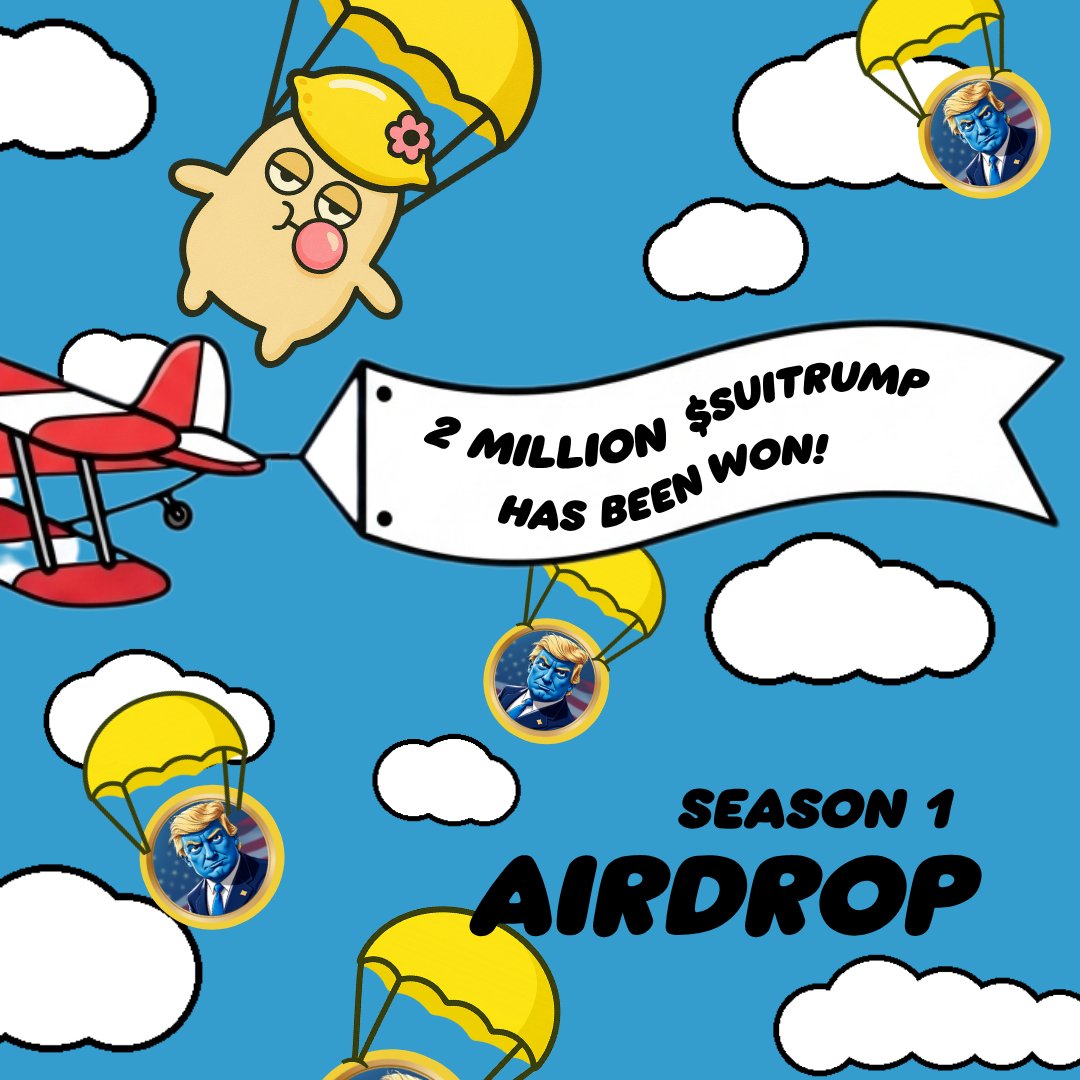 🚨AIRDROP SENT🚨

🏆2 MILLION $SUITRUMP HAS BEEN SENT OUT TO OVER 100 PEOPLE ON THE LEADERBOARD!🏆

Did you win? 

<a href="/SUITRUMPCOIN/">SUITRUMP</a> 
<a href="/suidexHQ/">SuiDex</a>