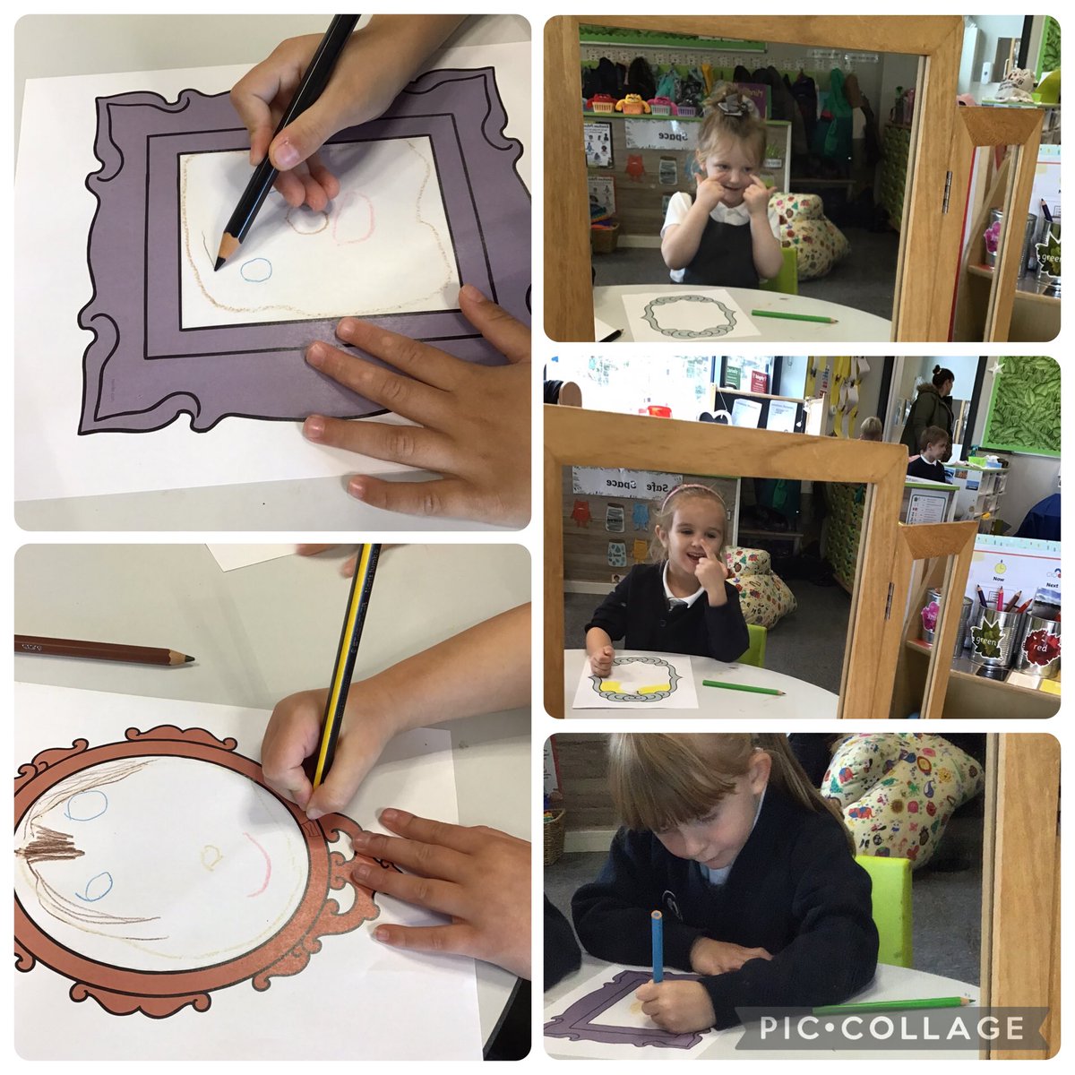 Today we have used a mirror to look at our wonderful and unique selves. The children have drawn a self portrait ready to go up on our learning journey wall 🦔🌟<a href="/MrsBytheway/">Mrs Bytheway</a> <a href="/PoppyfieldSch/">Poppyfield Primary Academy</a>