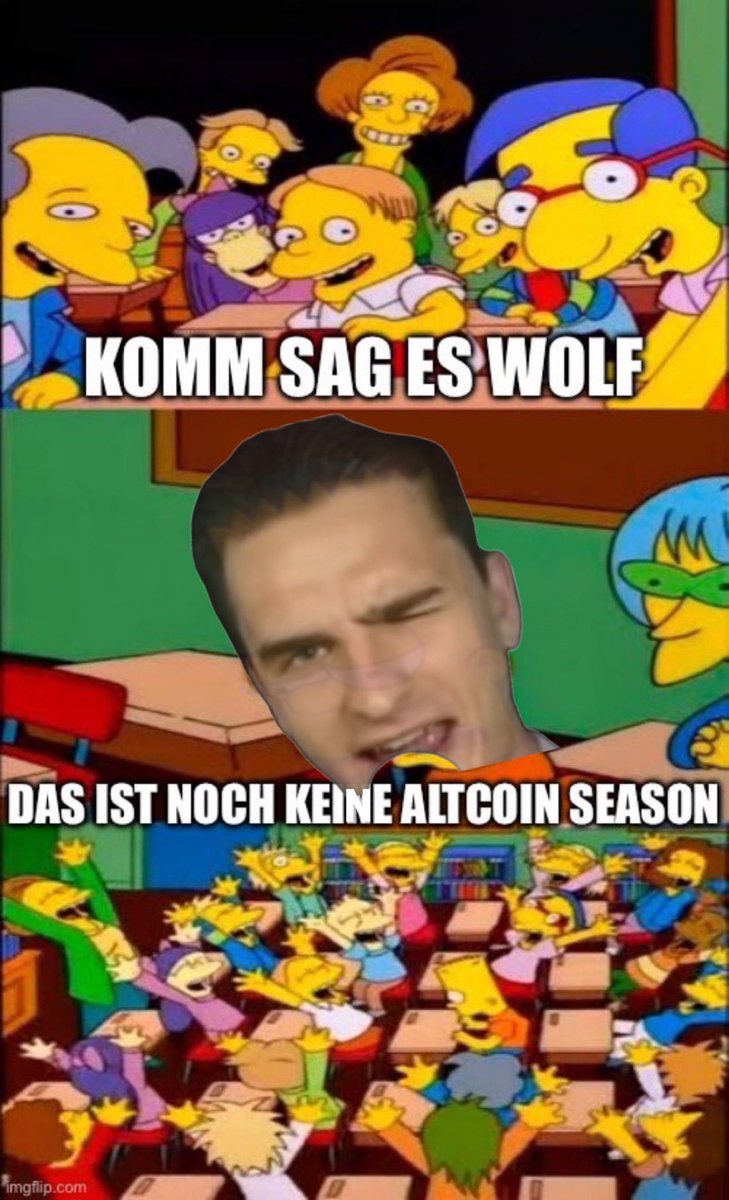 Ihr werdet bald von mir keine „Es ist keine Altcoin Season“ Posts sehen. Vielleicht noch 1-2 Mal. 

Da die Altcoin Season jetzt immer näher kommt.

Aber einfach noch Mals für das Gefühl.

#Krypto