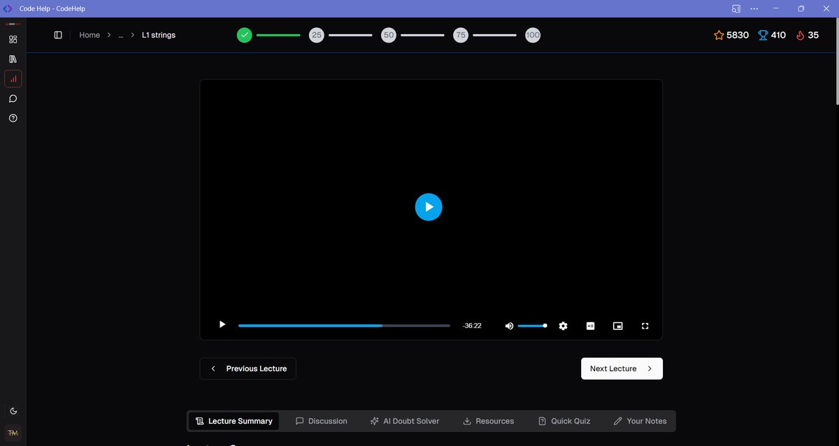 mrigendra06's tweet image. Day-45 ✅ #DSAJourney
Learning DSA with @codehelp 👨‍💻
✅ Arrays &amp;amp; Strings practice
✅ Solved multiple problems step by step
✅ Improved problem-solving approach

“Consistency is the key 🔑, one problem at a time.”
#DSA #codehelp #100DaysOfCode