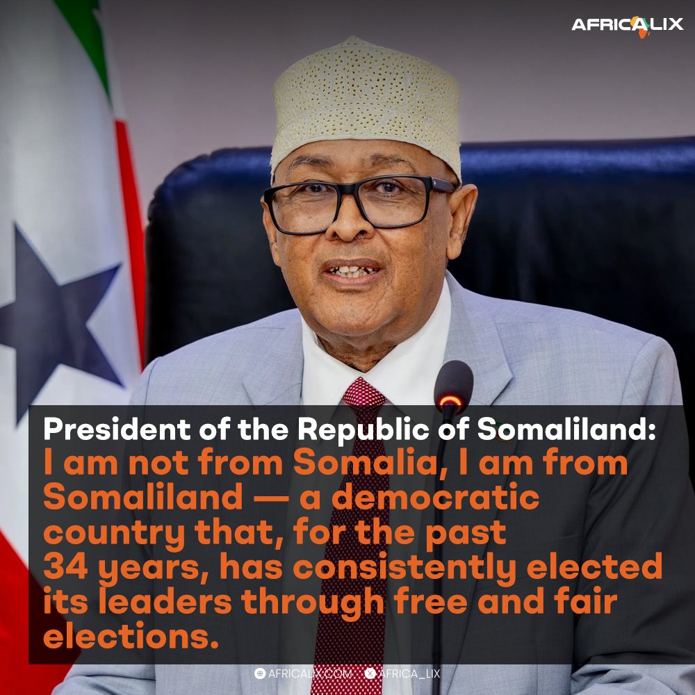 Africa_lix's tweet image. Somaliland’s President Irro Stresses Democratic Credentials, Strategic Role