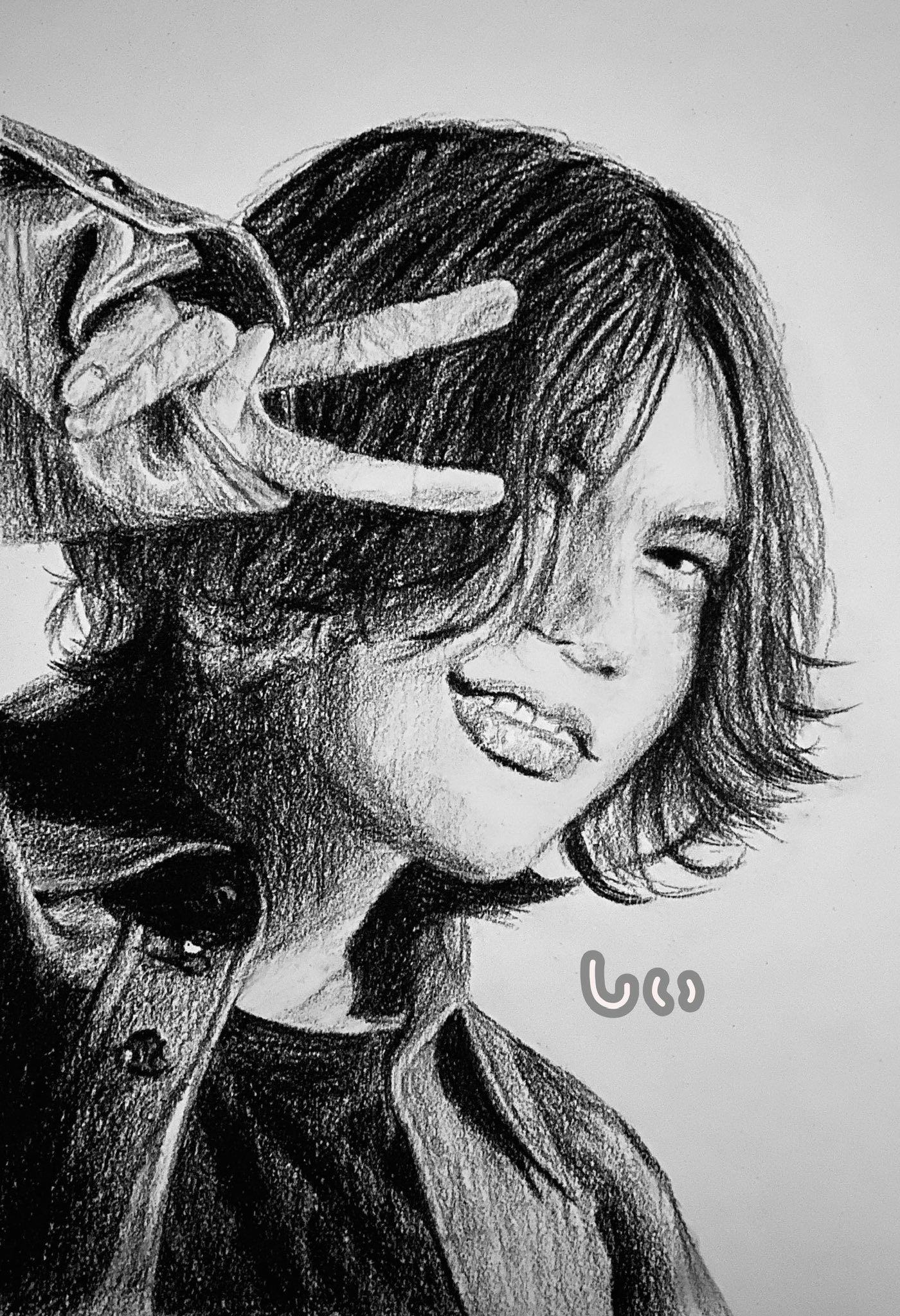 イラスト　鉛筆画 Yahoo!オークション - 鉛筆画【東風谷早苗】同人手描きイラスト