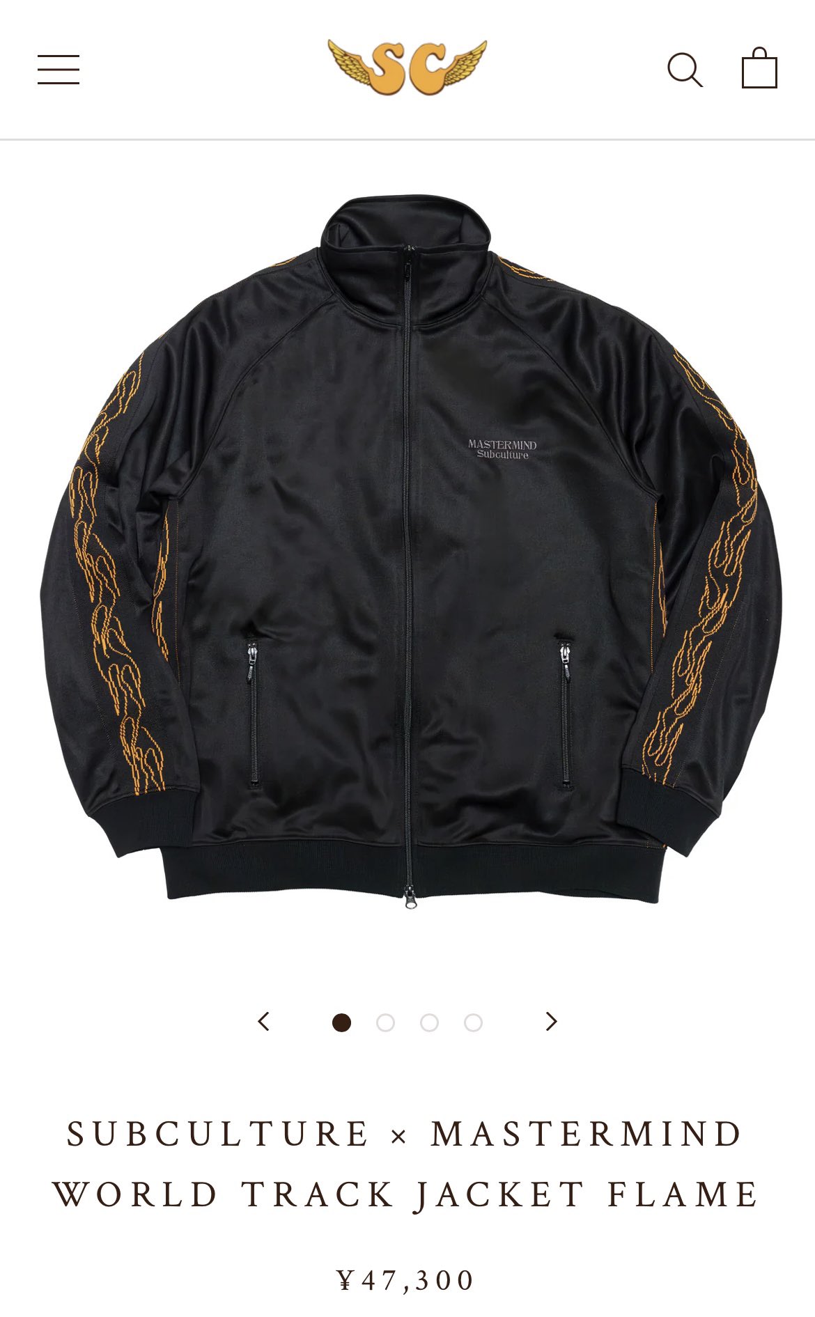 キムタク着 SUBCULTURE MASTERMIND TRACK JACKET
