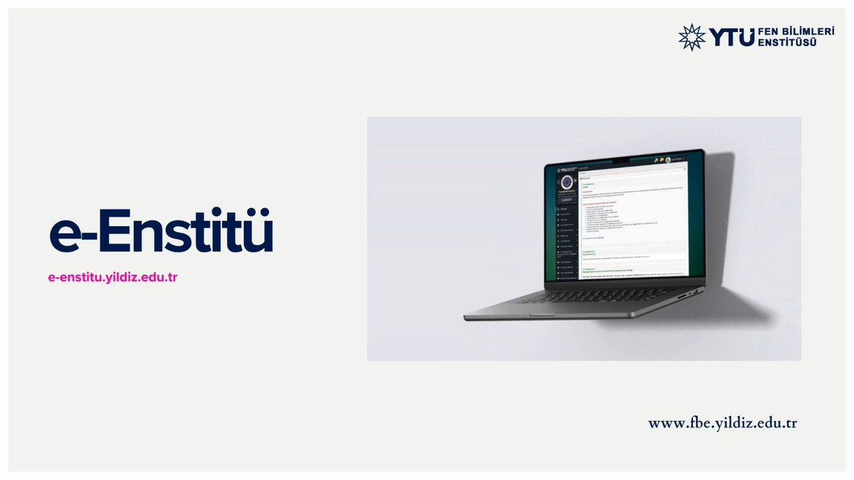 🎥 e-Enstitü Tanıtım Videomuz Yayında!
Enstitümüzün tüm süreçlerini tek çatı altında toplayan e-Enstitü sistemi ile ilgili hazırladığımız tanıtım videosunu şimdi YouTube kanalımızda izleyebilirsiniz.

👉 İzlemek için: youtu.be/XQ9QKUQ3ERg

#TürkiyeninYıldızı