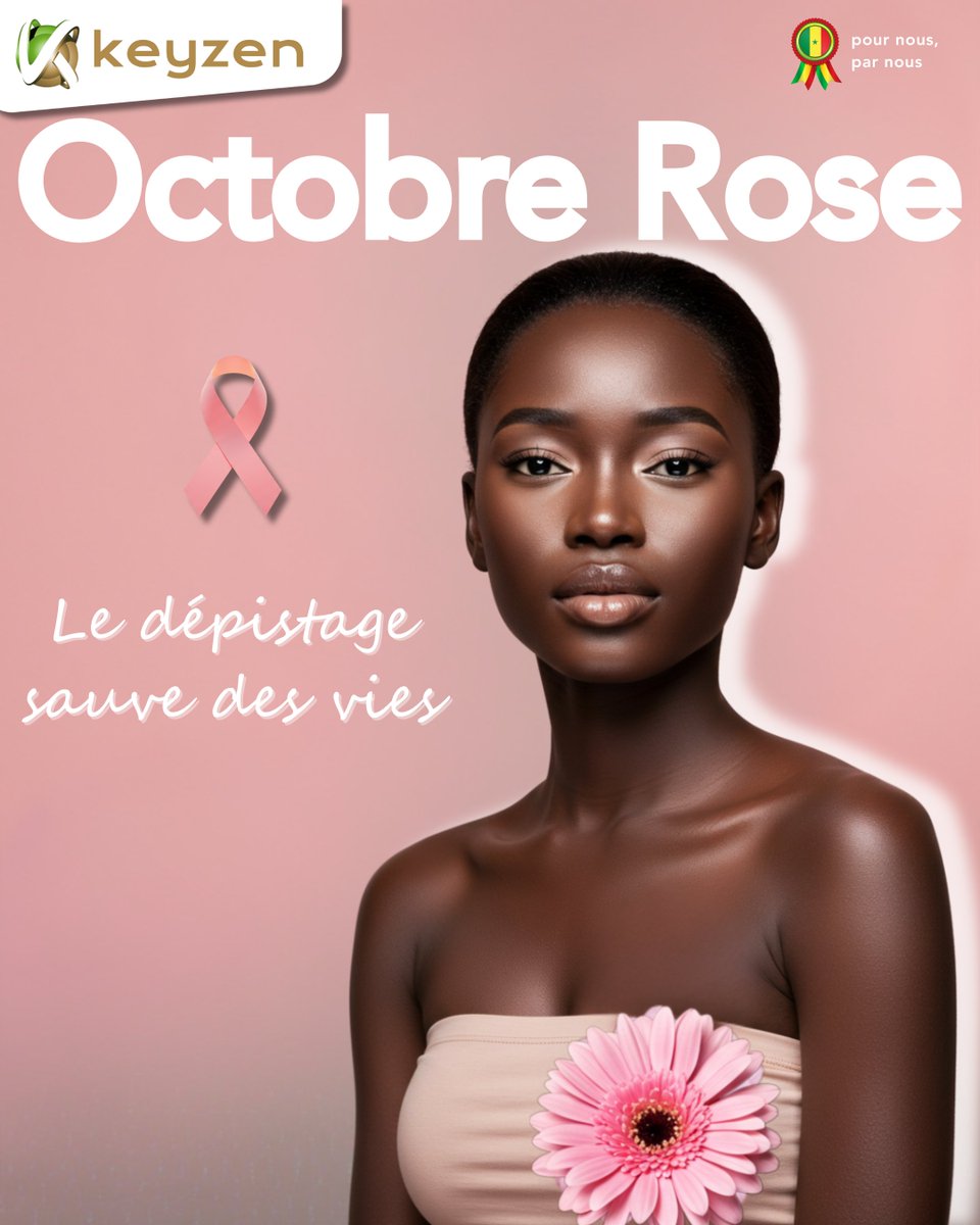 KeyzenSn's tweet photo. En ce mois d’Octobre Rose, unissons nos efforts pour sensibiliser en faveur du dépistage précoce et soutenir celles qui luttent contre le cancer.
#SunuKeyzen #SunuKeyzen #UBA https://t.co/0mjwh9KZm9