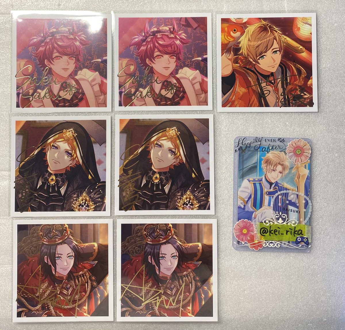 A3! エースリー ましコレ カード ブロマイド 箔押し 交換

譲)画像
咲也 真澄 綴 天馬 幸 椋 九門 左京 莇

求) 10弾箔押し
 一成1~2、 至1

一成1枚最優先。
別ポストNとのお纏め、またはN2⇔箔1も🆗

郵送/プロカ必読
お気軽に◎