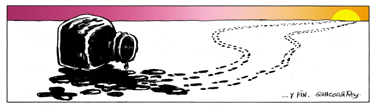 Gallego &amp; Rey se despiden así de los periódicos.
Siempre estarán en el podio de la viñeta.
Influencia para todos los que venimos detrás.
Gracias por todo!
<a href="/ReyDibujante/">Julio Rey</a>