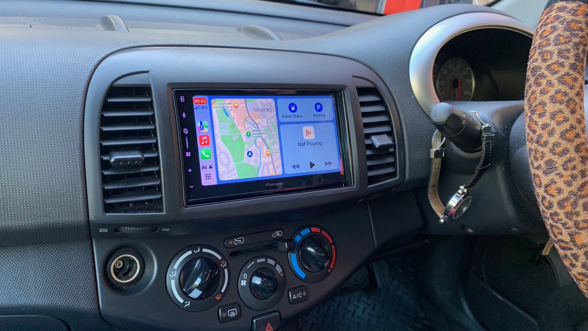 dynamic_audio's tweet image. Nissan Micra 2009 model here for a stereo upgrade and again we installed the super popular Pioneer SPH-DA77DAB CarPlay stereo. These stereos are amazing in every way possible!

We used the Connects2 fitting accessories to complete the installation

@Connects2 @NissanUK @PioneerUK