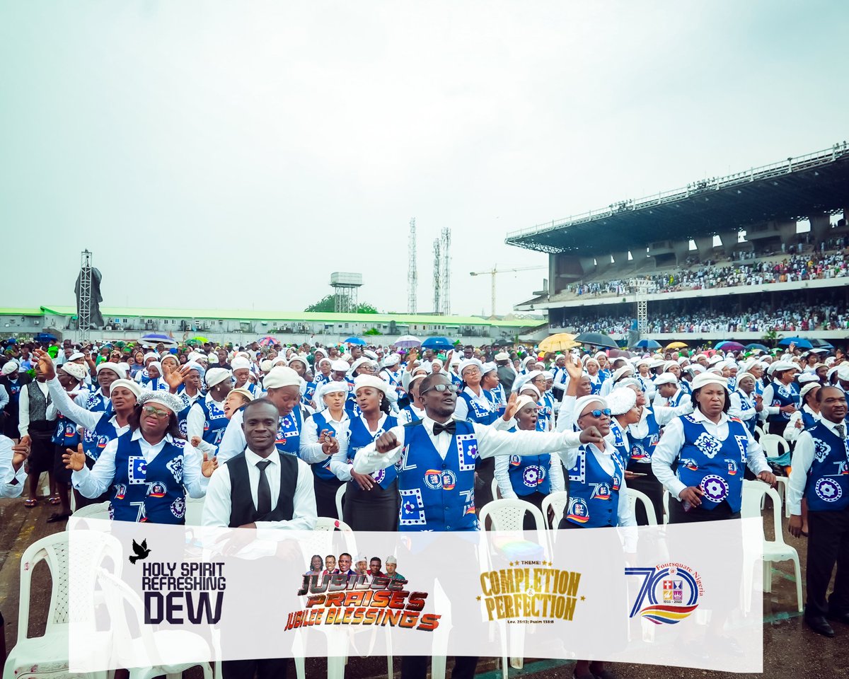 FoursquareNigr's tweet photo. Under the open heavens, we have come to give all the glory to our God
#HSRD #HolySpiritRefreshingDew #JubileeBlessings
#TBS
#FoursquareNG https://t.co/3GhV3npsPA