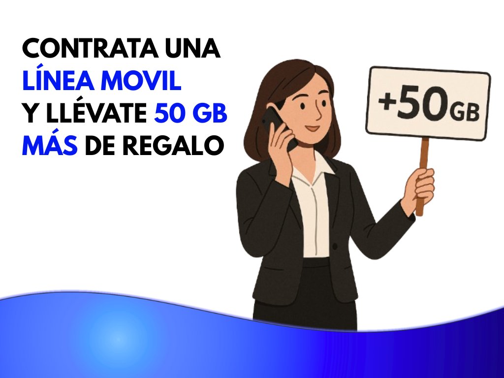 📢 En Vertical Ibérica damos más por el mismo precio.

Del 1 de octubre al 31 de diciembre, todas nuestras líneas móviles (nuevas y actuales) reciben 50 GB extra al mes durante 3 meses, sin pagar más. 🚀

#Empresas #TelefoníaEmpresarial #Conectividad