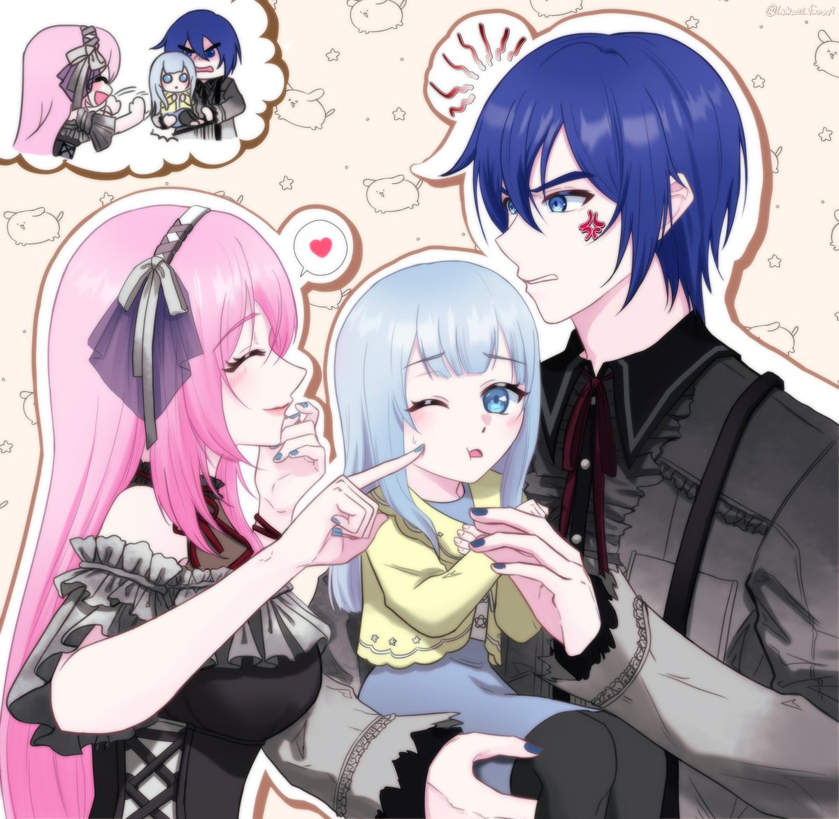 Luka21_fanart's tweet photo. I love drawing this ship 💙🩷 https://t.co/EBK2TQUQp4