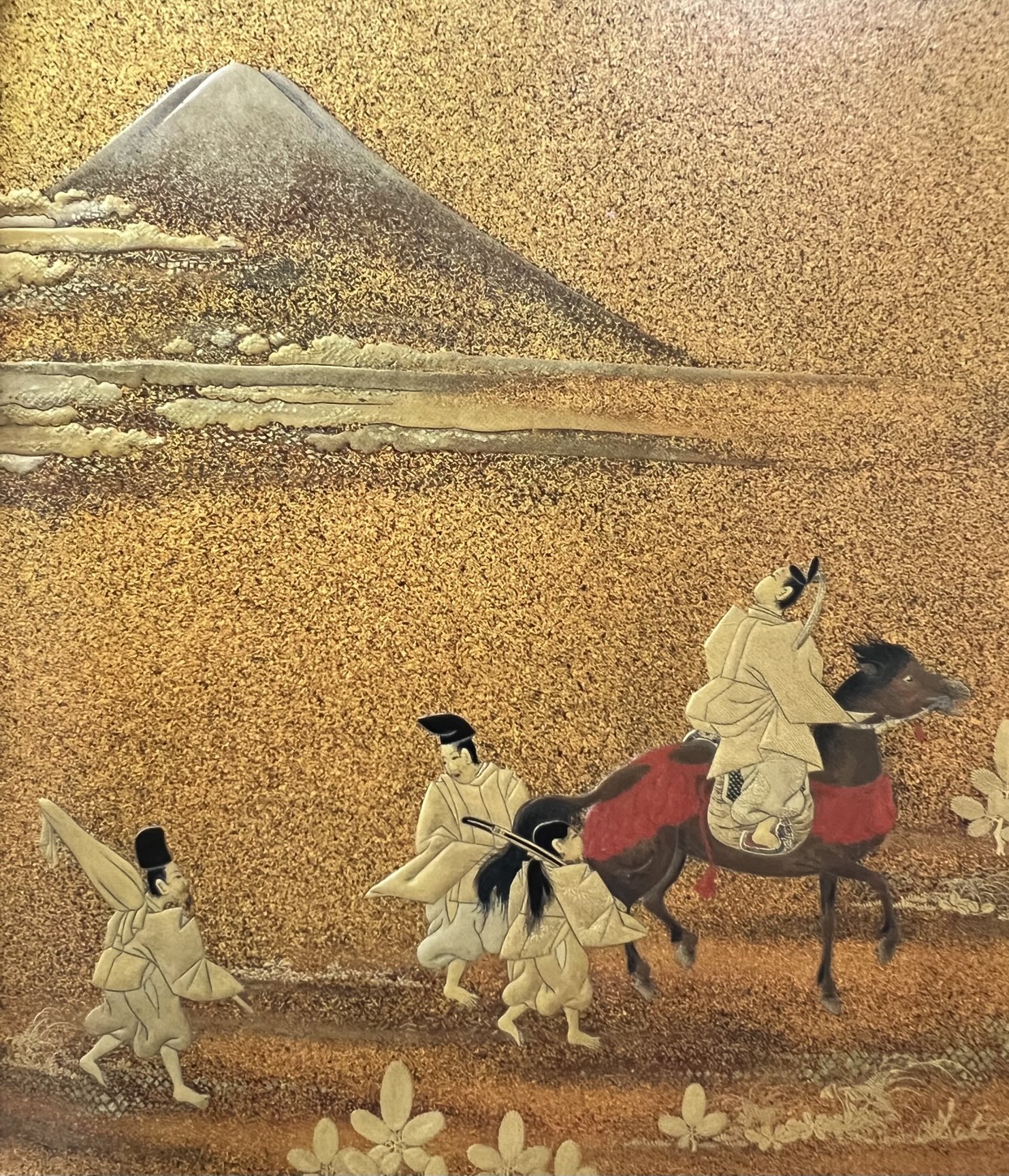 姫ページ　開運絵画　❀秘密のパワー❀龍神からの至福 作品『開運七福神』 白龍神の船に乗った七福神様を描きました