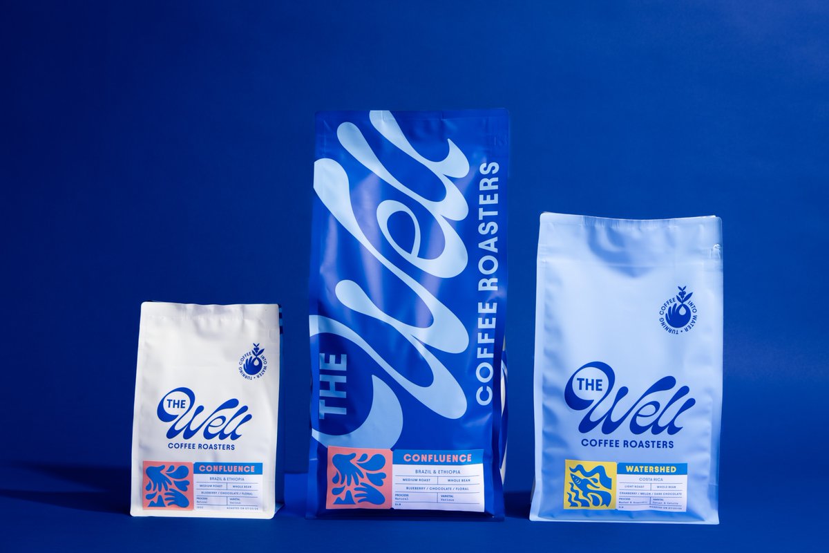In addition to the rebrand for The Well Coffeehouse, we also developed an extensive packaging system. It was a blast to see how this brand could work on all the various bag sizes and forms not to mention cups and cans. 

Full rebrand case now live: carpentercollective.com/project/the-we…