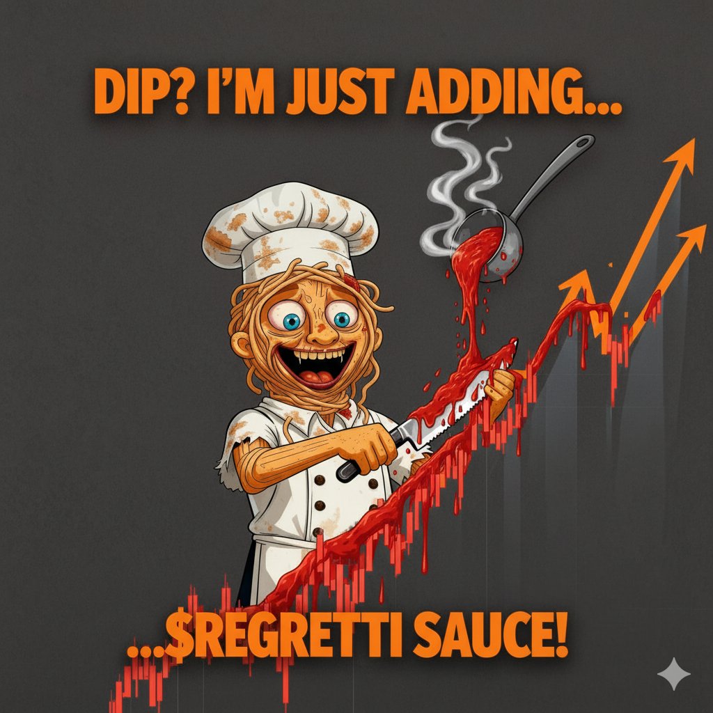 regretti_'s tweet photo. Every dump equals to more sauce. 
Every rug equals thicker broth. 
I’m basically Michelin star coping. 

Join https://t.co/duZOTdhUto, the kitchen is always open https://t.co/LsxJRA2K70