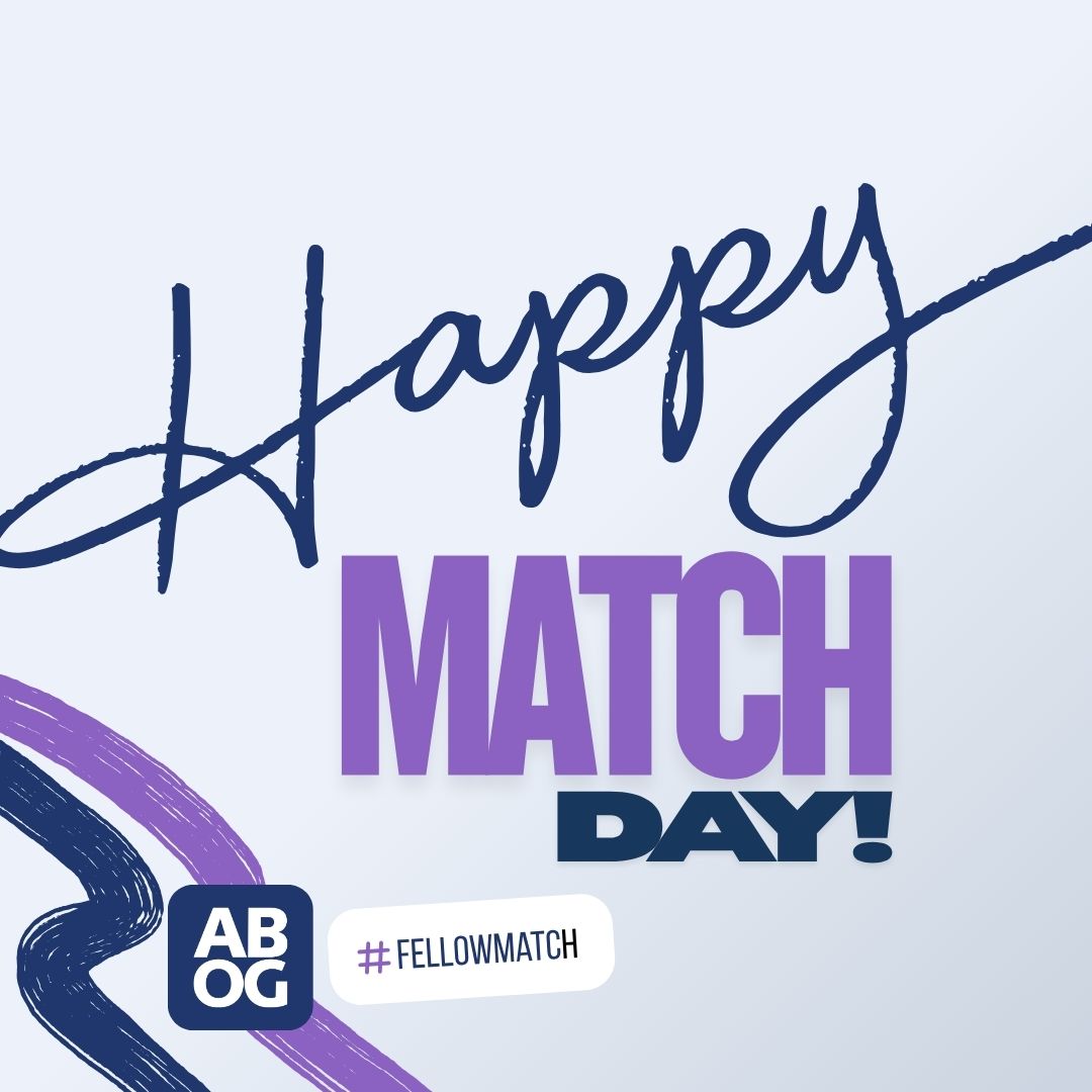 boardobgyn's tweet photo. ABOG congratulates all newly matched OB-GYN fellows on Match Day! We wish you the very best as you begin this exciting next chapter in your training 👏💙 #FellowMatch #OBGYN #MatchDay @TheNRMP https://t.co/fBhojJmyZd