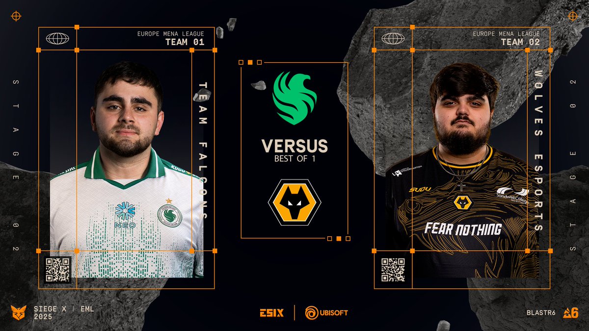 ➡️Objectif 3⃣ points pour <a href="/FalconsEsport/">Falcons Esports</a> afin d'assurer une première place dans ces phases de groupes ! 💪
🐺On joue sa survie pour <a href="/WolvesEsports/">Wolves Esports</a> qui a besoin d'une victoire pour échapper définitivement à la relégation ! 🫣

🎙️ <a href="/FuturFax/">Léo 'FuturFax' Mallet</a> &amp; <a href="/fofiopathe/">Fio'</a> 
📺 twitch.tv/rainbow6fr