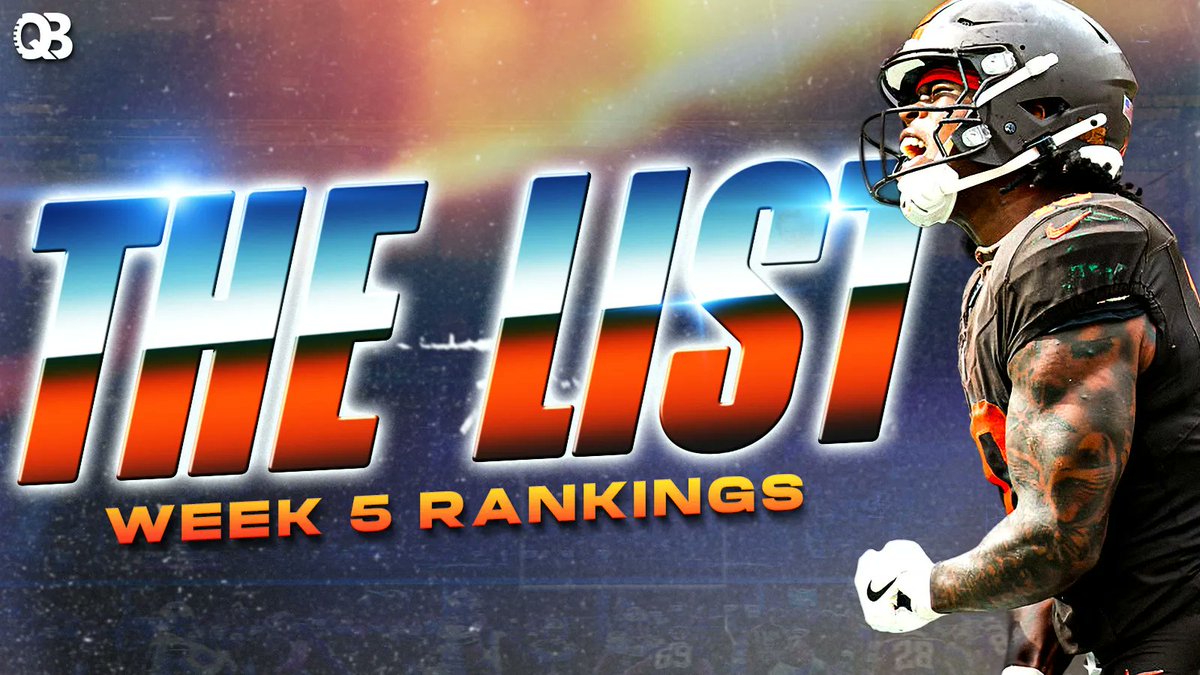 Another week, another <a href="/TheQBlist/">QB List</a> Ranker in the Top 10!!

Check out our Week 5 Rankings, hot off the presses👇

football.pitcherlist.com/the-list-fanta…