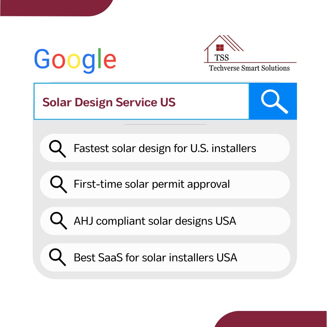 TechverseSS's tweet image. Stop losing time on permits. Techverse delivers AHJ-ready solar designs with 99.7% first-time approvals. From survey to stamping—we’ve got you covered. Book your FREE demo 👉 techversesmartsolutions.com

#WednesdayMotivation #SolarDesign #SolarEngineering #PermitApproval #USA