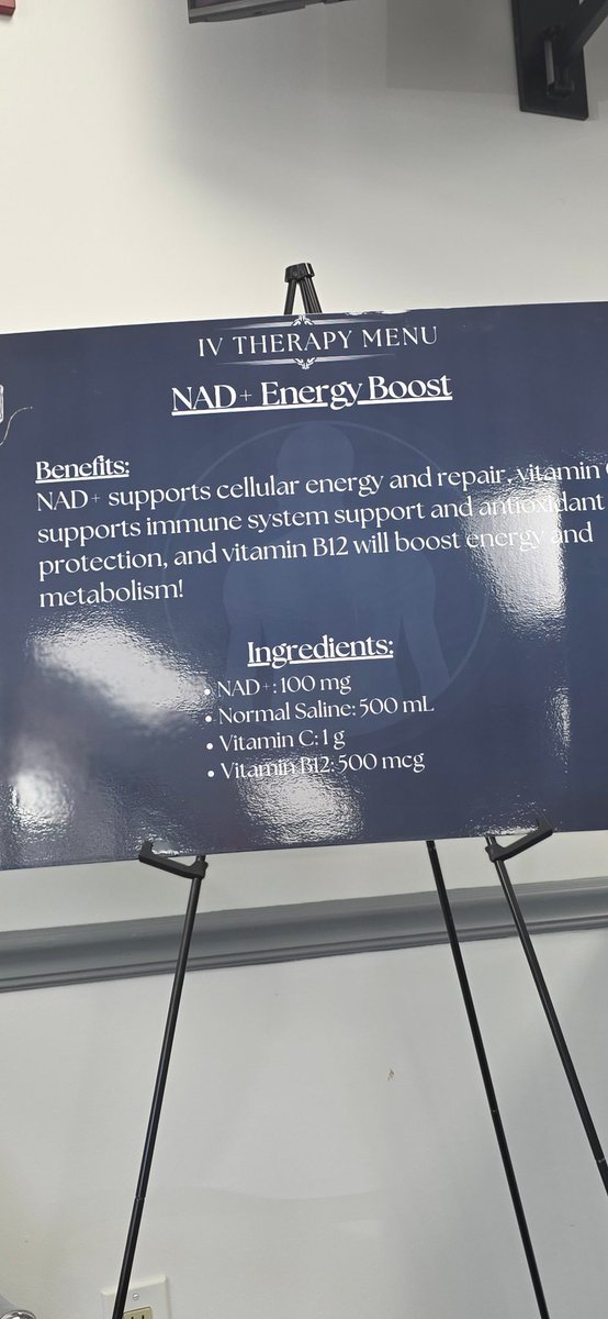 NewYawkGiant's tweet image. Getting my 1st NAD+ INFUSION right now 🥳🥳🥳🥳🥳🥳🥳🥳🥳🥳🥳

Has anyone ever gotten NAD IV INFUSIONS before???????????

If so, what was YOU'RE experience?!
#HealthIsWealth #NAD #Infusions