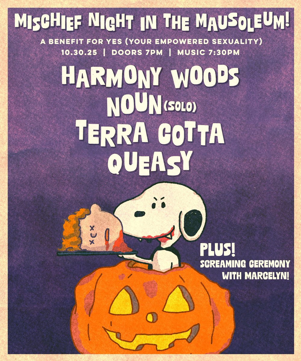 hiiiii i’m playing solo for this wonderful benefit show at philamoca on 10/30 !! proceeds will be going to Yes To Consent 💛