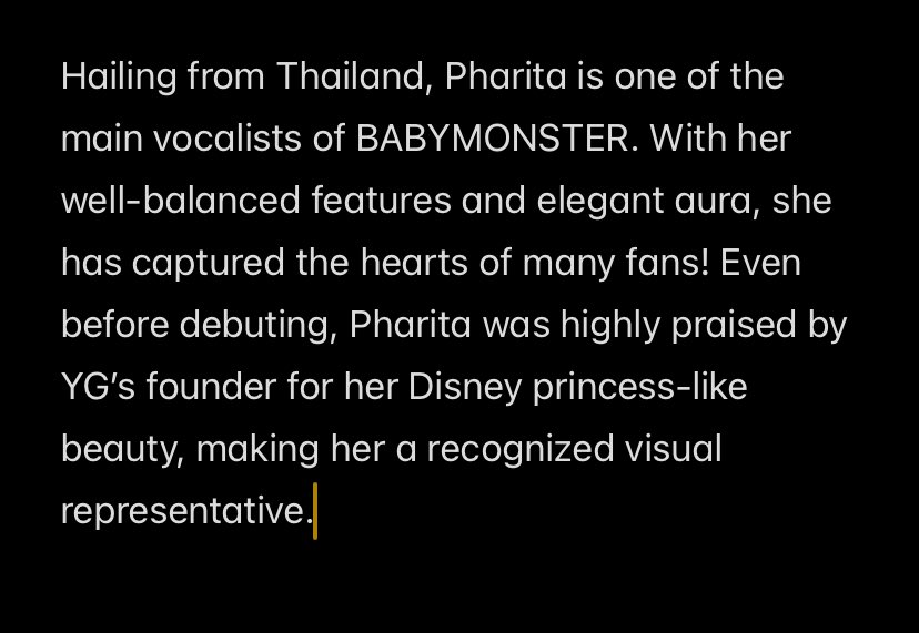 MAIN VISUAL OF 5TH GEN PHARITA OF BABYMONSTER