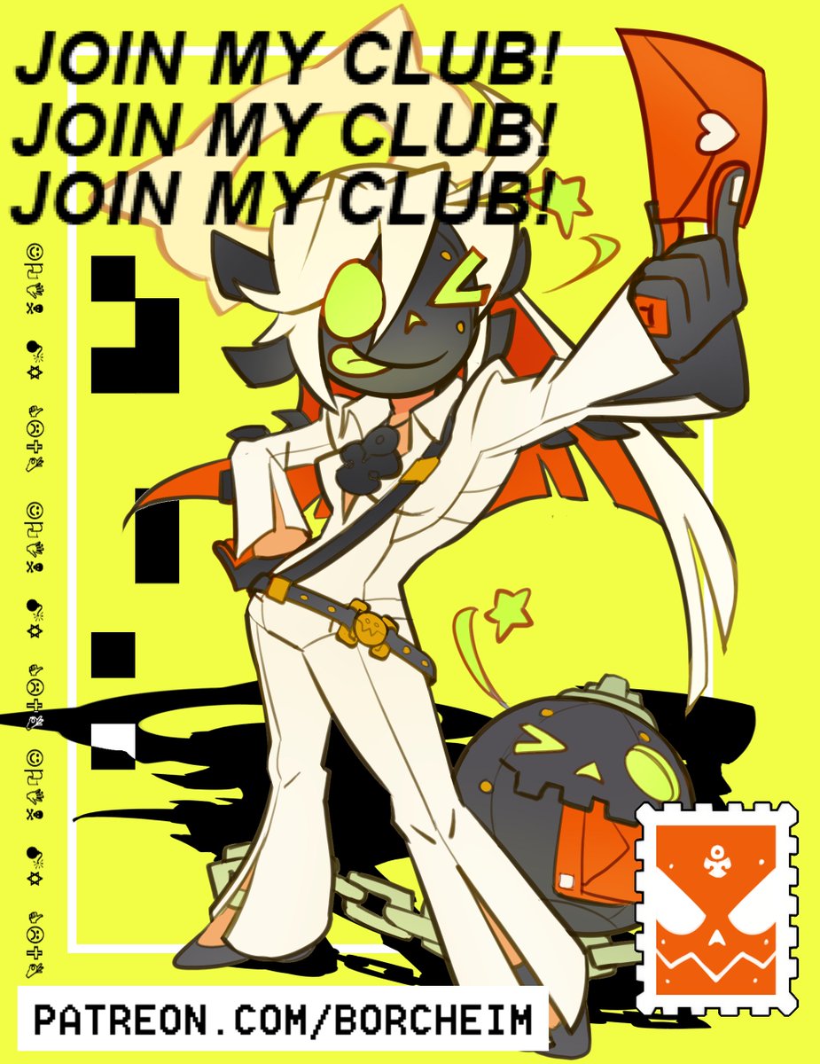 Borcheim's tweet photo. JOIN MY BORCH ART MAIL CLUB ⚠️🍋🌗
MONTHLY STICKERS AND PRINTS SENT TO YOUR HOUSE? DELIGHTFUL
[🔗 BELOW !] https://t.co/v6v35JX9yc