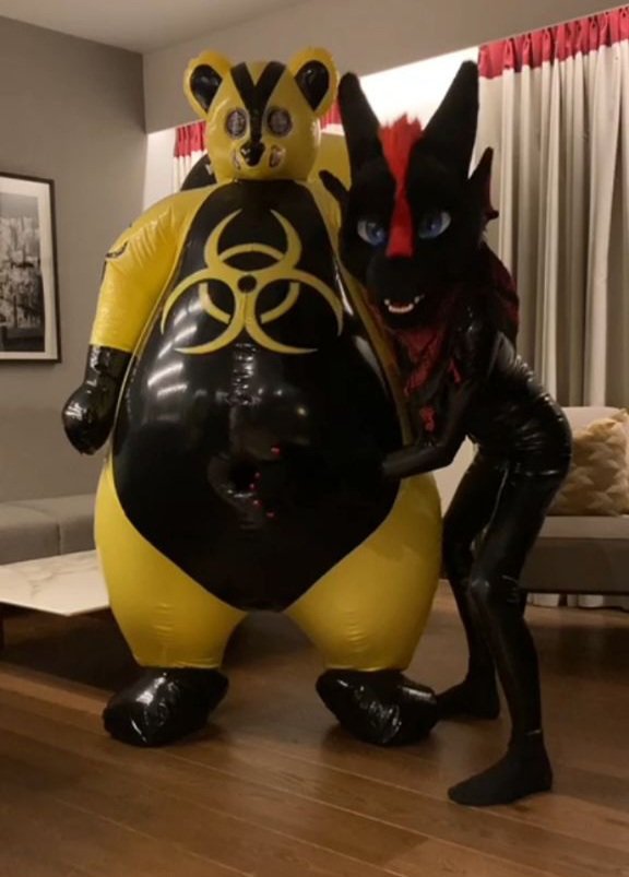 I was sent to defeate the kinky derg with so much confidence but that backfired quickly when he pounced on me and turned me into his new shiny squeaky toy. I'm sorry please let me go~ i dont like that grin~ someone help?!

Suit by: <a href="/CandyCoatedPVC/">Candy Coated</a>
Pic and derg: <a href="/RikoDerg/">Riko Derg | Kuto Fox</a>