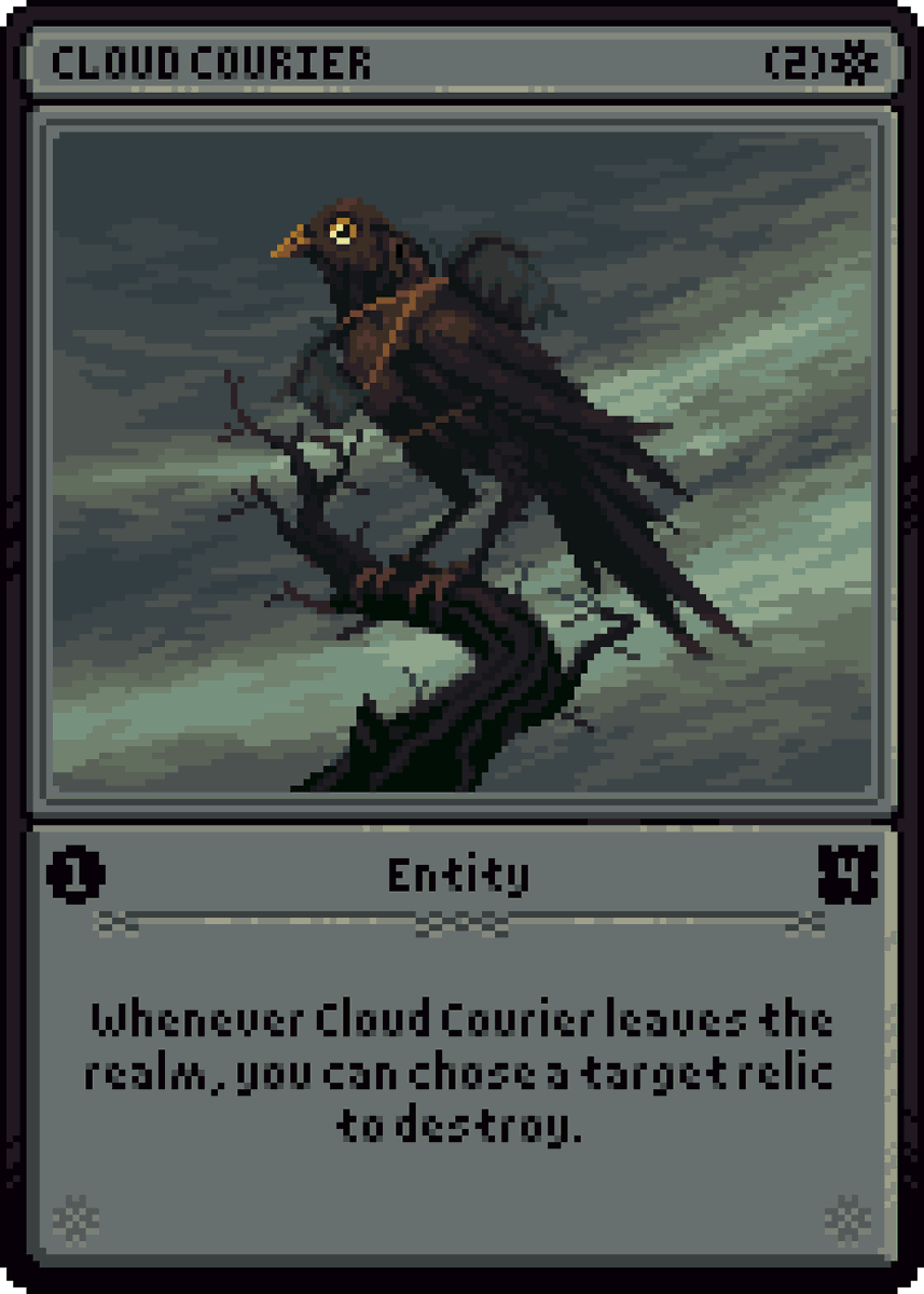 blasfermilurks's tweet photo. Quoth the pigeon, "nice package"

@rgb0x00's Myths Of Brume trading card game is coming. Put some $pixels in your pocket asap to get your hands on, sorry not sorry, the most entertaining worldbuilding in all of NFTs.

@solsunsets @CrittersCult https://t.co/hrloAdLBgT