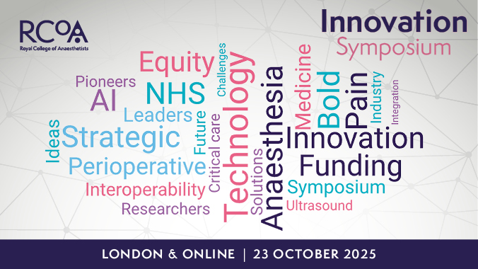 Join us in person or online for our inaugural Innovation Symposium 🙌 

This exciting new event will explore how trailblazing ideas, practices, &amp; technologies can transform anaesthesia, perioperative care, critical care &amp; pain medicine⚕️

Book now 👉ow.ly/ggmJ50X52wF