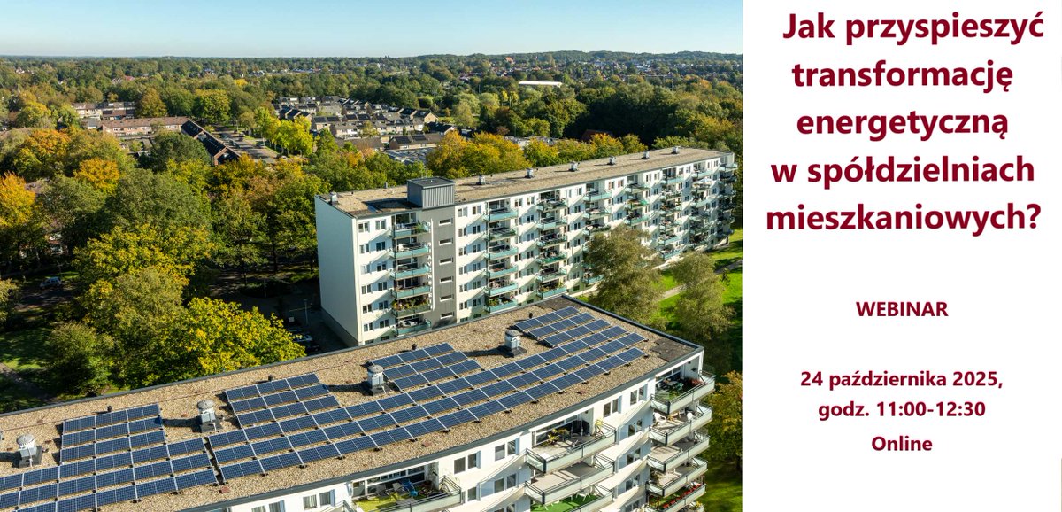 📢Zapraszamy na WEBINAR w projekcie #ENBLOC ❗️
Jeśli chcesz poznać:
💡diagnozę aktualnego stanu #TransformacjaEnergetyczna w #SpółdzielnieMieszkaniowe
💡jakie napotyka bariery 
💡co je może znieść
Dołącz do nas 🗓️24.10.2025 godz.11:00
rejestracja👉shorturl.at/TpOIS