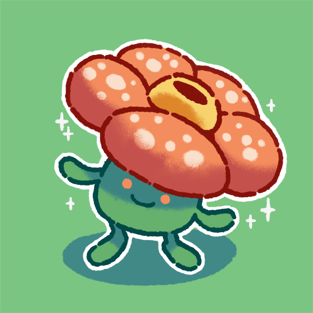 smearg's tweet photo. sweet lil vileplume 🌸✨ https://t.co/pspL15Z9zw