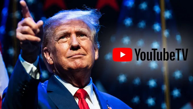 تتذكرون يوم كل الشبكات الاجتماعية حذفوا حسابات ترامب ؟. ترامب مانساها، وقرر يطلعها من عيونهم وأخذ منهم تعويضات كلهم. فيسبوك دفعت له 25$ مليون. والآن يوتيوب بتدفع له 24.5$ مليون لتمويل المشاريع اللي يبغاها مقابل اسقاط القضية ضدهم. تمت الجمركة : قوقل. فيسبوك. تويتر 