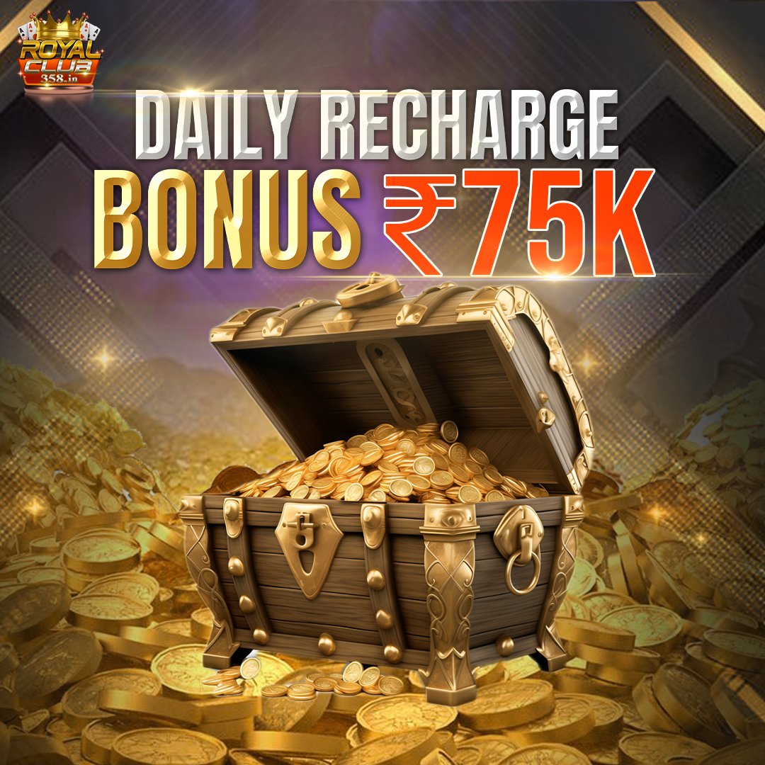 aladdin_club's tweet image. 💰 Your Daily Treasure Awaits!💰

REGISTER HERE: royalclub.club/?id=726627873&amp;amp;…

Introducing the DAILY RECHARGE BONUS where you can unlock a massive bonus of up to ₹75K! 

#DailyBonus #RechargeBonus #RoyalClub358 #OnlineGaming #CasinoBonus #BigWins #DailyRewards #TreasureChest #WinBig