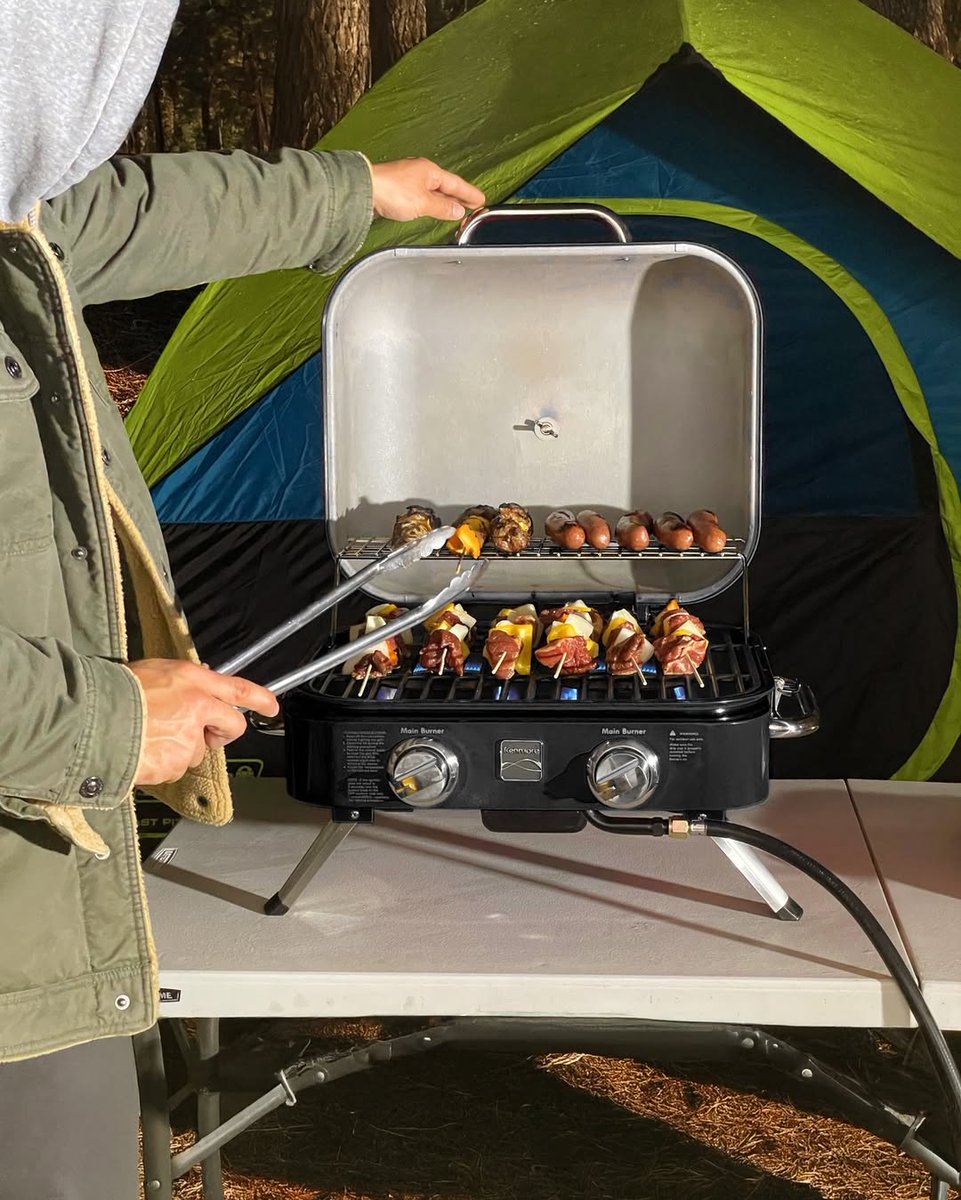 permasteelinc's tweet photo. Your campsite just got an upgrade ⛺🔥 Our retro 2-burner makes cold-weather camping meals simple &amp; stylish. https://t.co/3Jo99S1AvU https://t.co/4DGArZc5P2