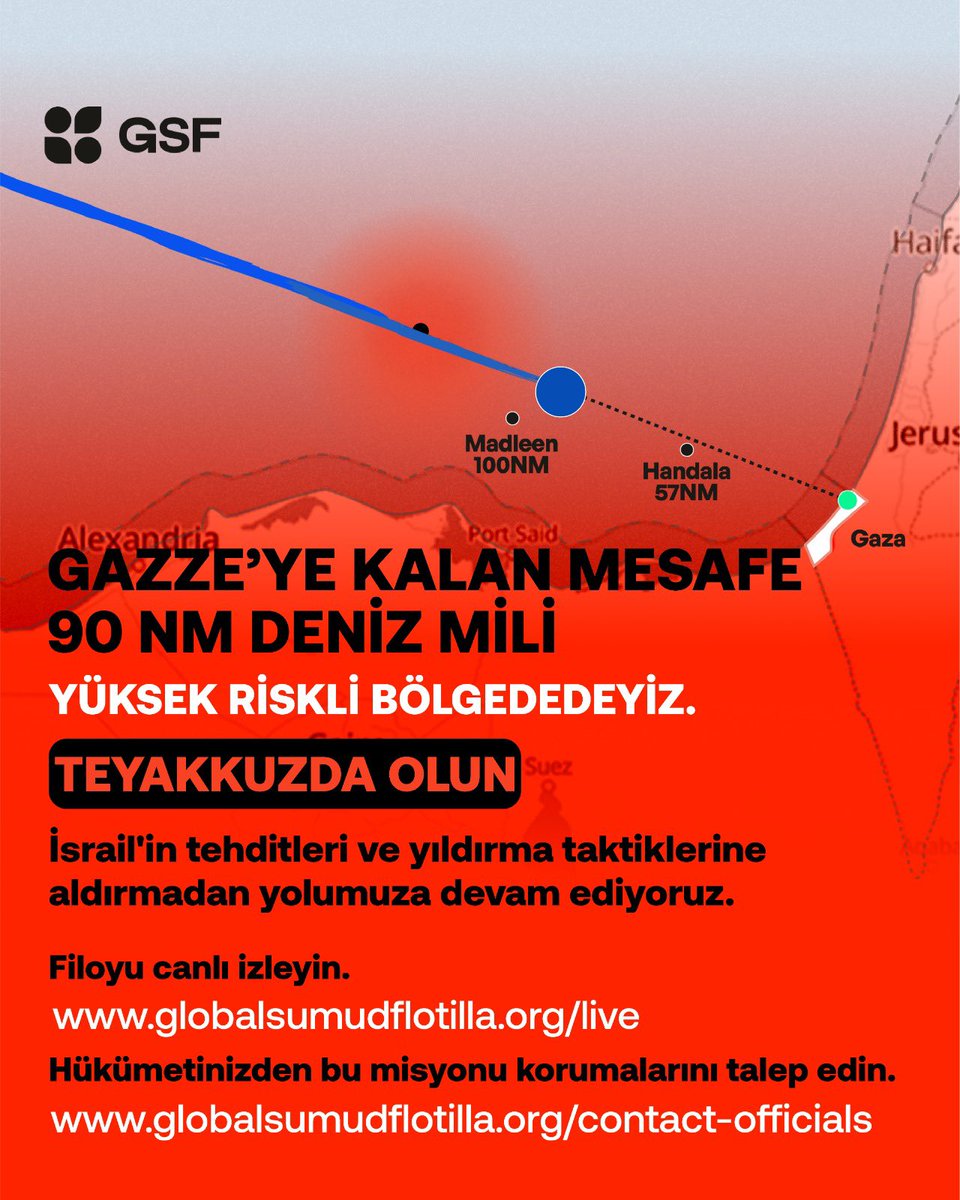 İsrail Ordusu'nun gözdağı vermesiyle geçen bir gecenin ardından, aktivistlerimizin soğukkanlı kaldıklarını ve tüm gerekli güvenlik prosedürlerini uyguladığını teyit edebiliriz.

Dayanıklılığımız ve kararlılığımız bizi karanlıkta ayakta tuttu. Bu tehditler bizi caydırmak şöyle
