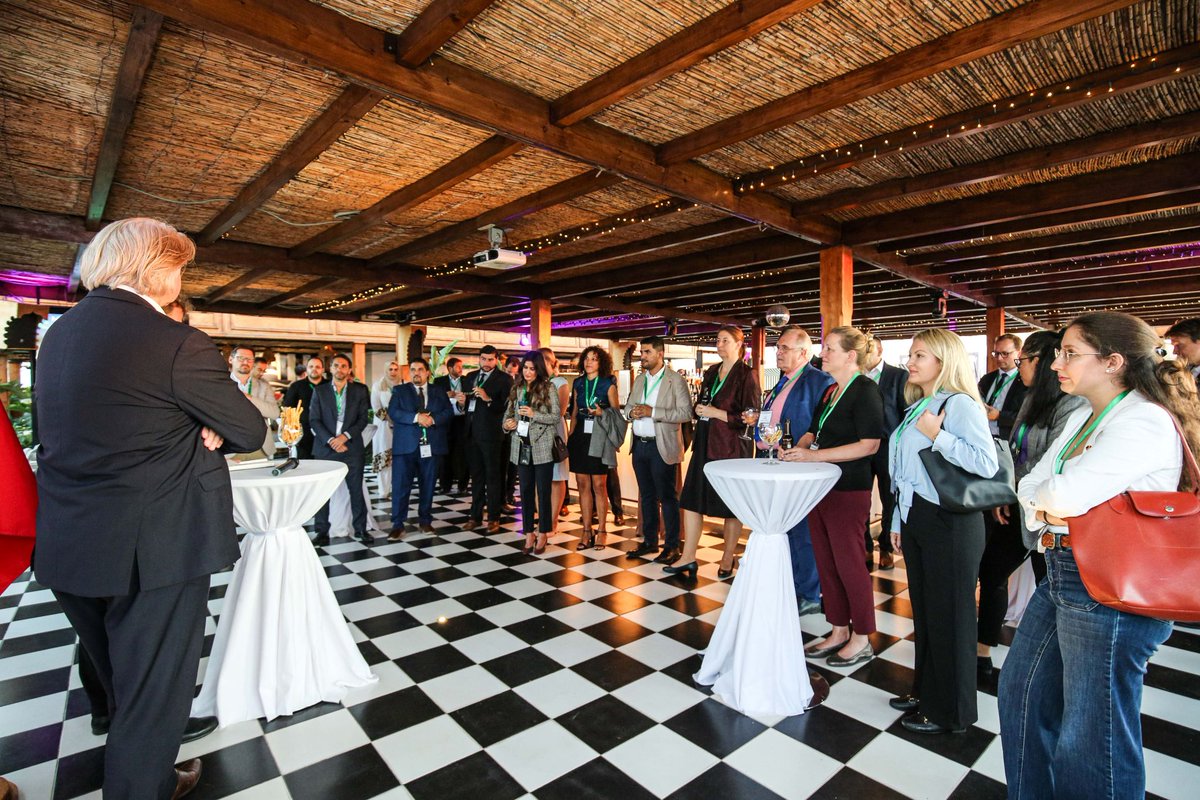📢 [𝗔𝗛𝗞 𝗡𝗲𝘄𝘀] ⚡🇩🇪🇲🇦AHK Morocco, together with GIZ Maroc, co-organized the German–Moroccan Networking Reception under the PAREMA partnership, on the eve of the World Power-to-X Summit 2025.