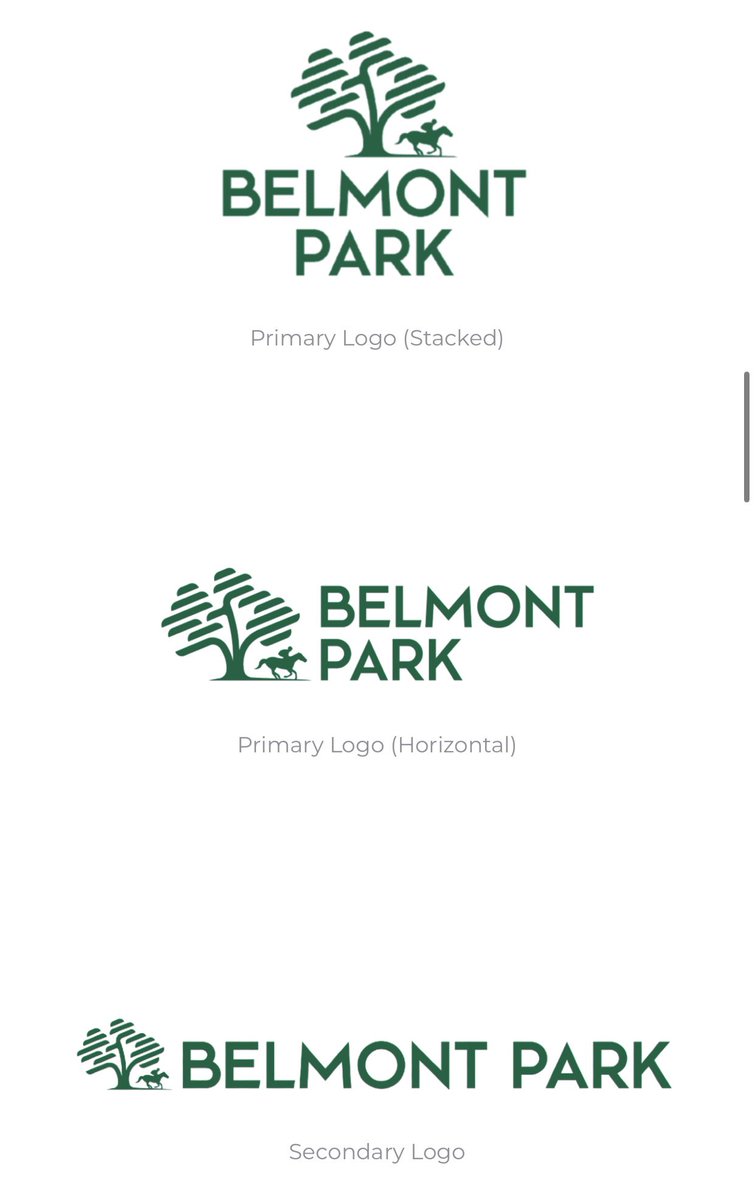 New logos unveiled for Belmont Park via <a href="/TheNYRA/">NYRA (🌳)</a>