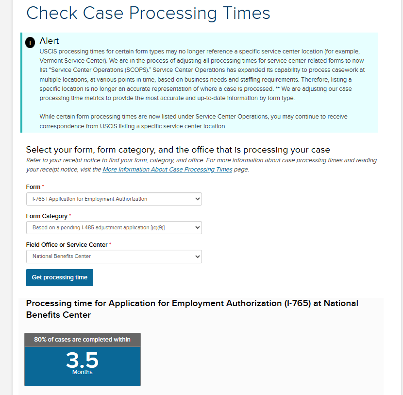 AttyStevenBrown's tweet photo. As promised C9 EADs. These should be simple adjudications; it literally is just "is the I-485 filed. Yet SCOPS says 6.5 months and NBC says 3.5 months. These shouldn't be pending longer than 3-4 months, truthfully, especially since EAD touch time is 13.2 minutes. #EADDelay https://t.co/djfs5Y37aO