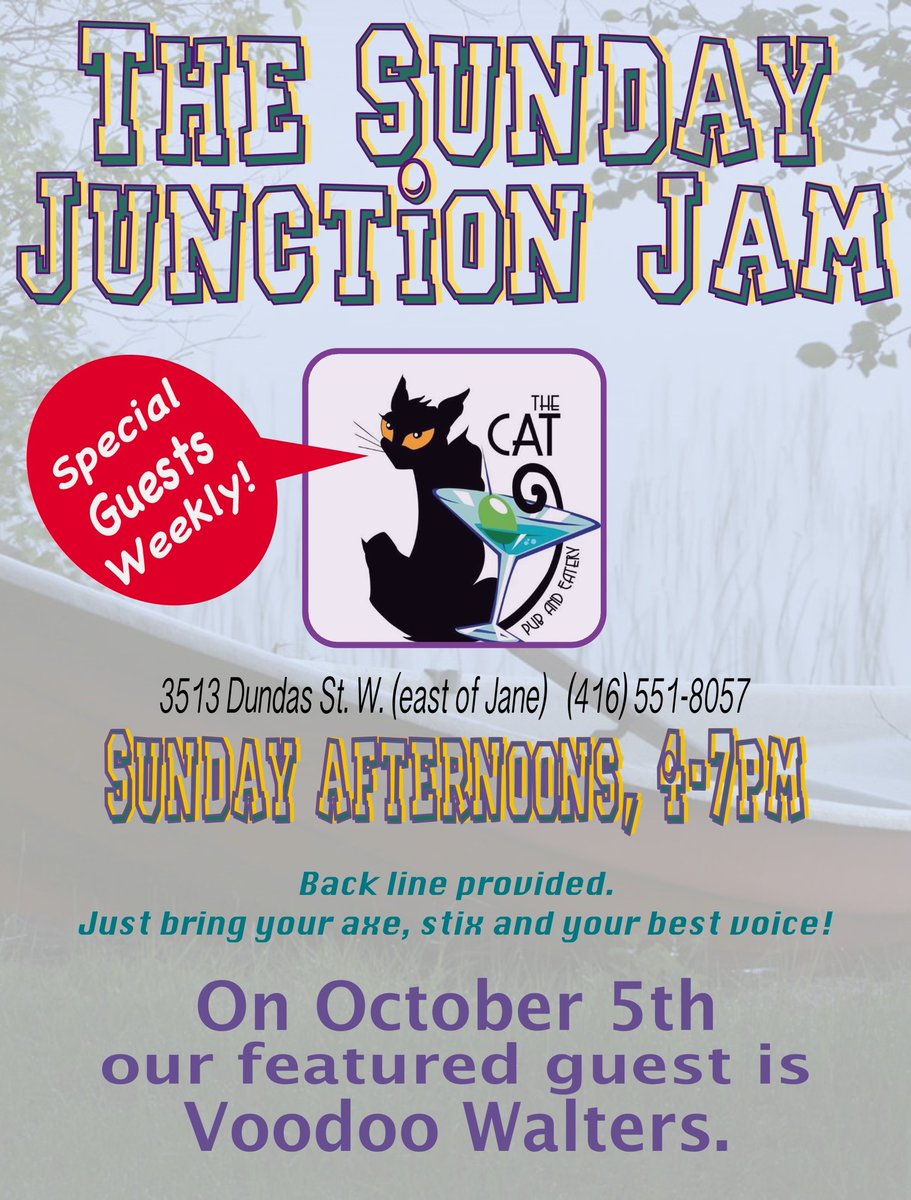 VoodooWalters's tweet photo. Kick off the 1st Sunday in October right with a Jam in the Junction! I'll see you there #ibelieveinvoodoo https://t.co/qSMJoeIDuC