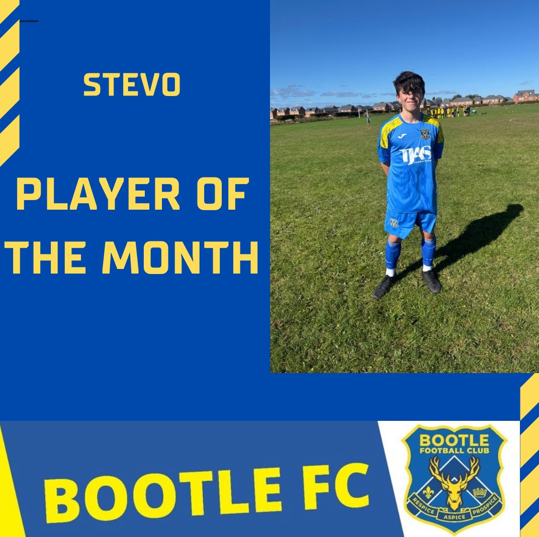 BootleFCYellow's tweet photo. September Player of the month stevo 👏 ⚽️ https://t.co/yaMwHeIErU