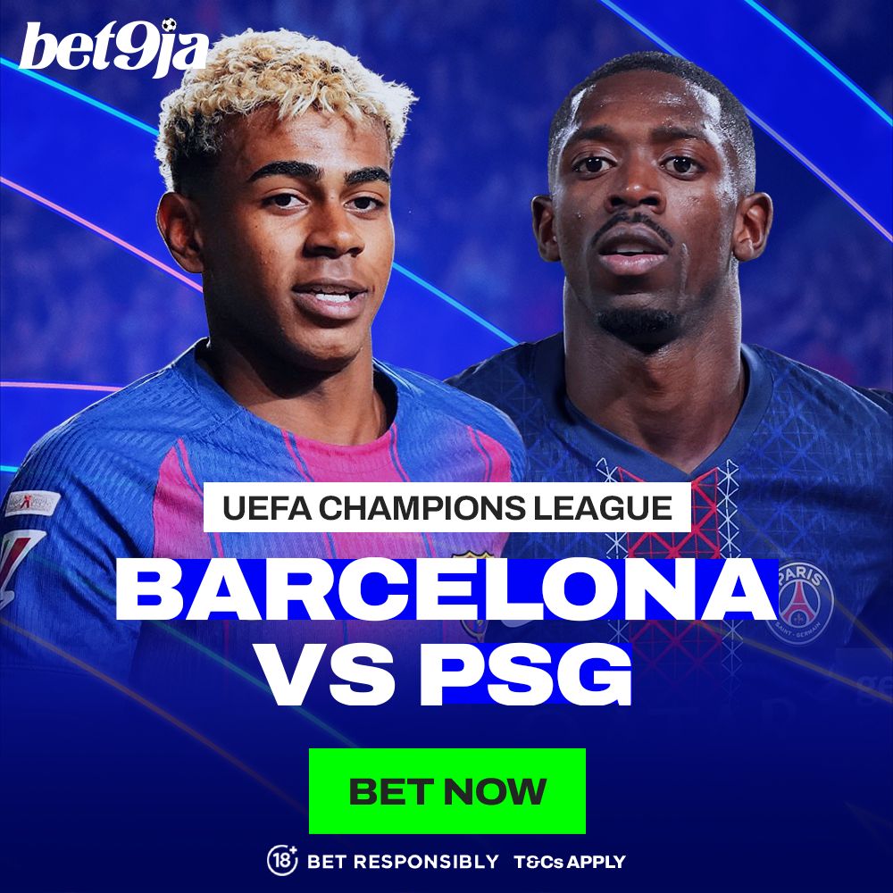 ₦50,000 for the winner 🏆🎉🏆predict the correct score of Barca vs PSG tonight! Let's go 

Reply using #bet9jacode