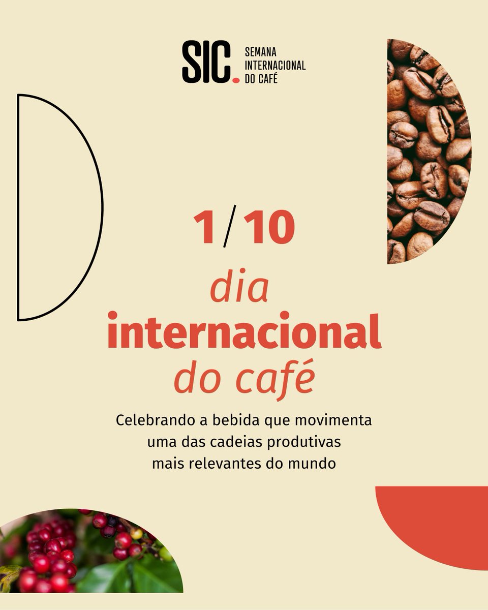 Hoje celebramos o Dia Internacional do Café.

Criada pela Organização Internacional do Café (OIC), a data reconhece a importância da bebida que conecta pessoas e movimenta a cadeia produtiva.

Entre 5 e 7 de novembro, o futuro do café se encontra SIC. Credencie-se. Link na bio.